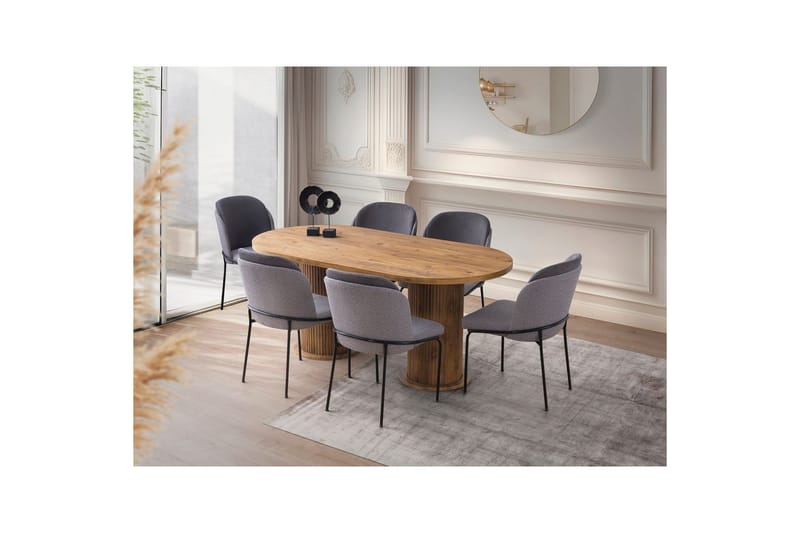 Babilas Matbord 180 cm Oval - Valnöt - Möbler - Bord & matgrupp - Matbord & köksbord