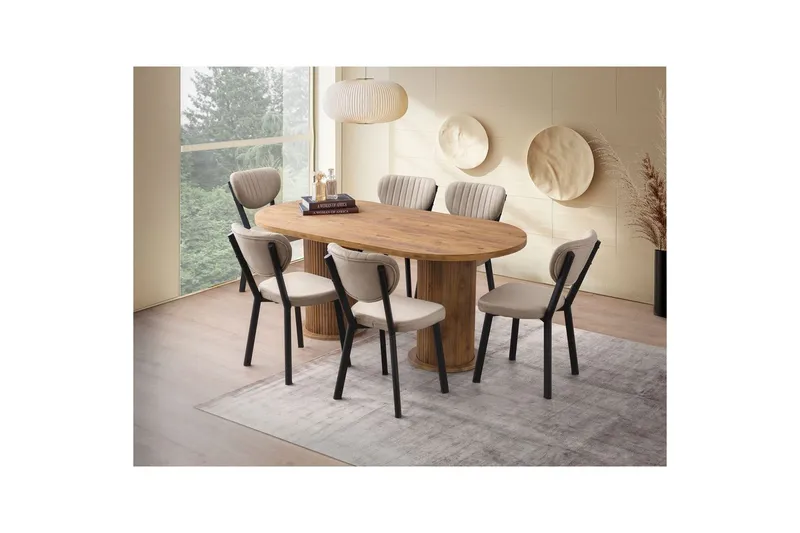 Babilas Matbord 180 cm Oval - Valnöt - Möbler - Bord & matgrupp - Matbord & köksbord