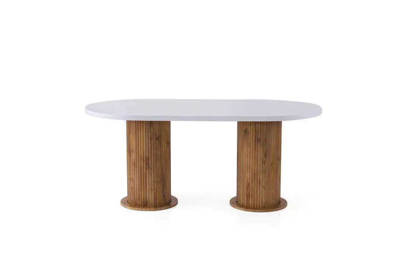 Babilas Matbord 180 cm Oval, Vit