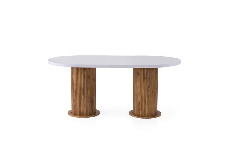 Babilas Matbord 180 cm Oval, Vit