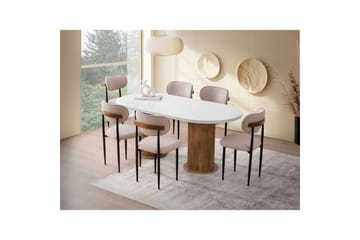 Babilas Matbord 180 cm Oval - Vit - Möbler - Bord & matgrupp - Matbord & köksbord