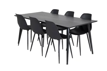 Balisa Matgrupp 180 cm inkl 6 Ypas Stolar - Svart - Möbler - Bord & matgrupp - Matgrupp