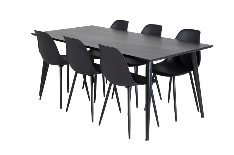 Balisa Matgrupp 180 cm inkl 6 Ypas Stolar - Svart - Möbler - Bord & matgrupp - Matgrupp