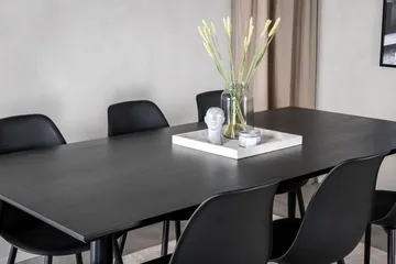 Balisa Matgrupp 180 cm inkl 6 Ypas Stolar - Svart - Möbler - Bord & matgrupp - Matgrupp