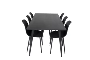 Balisa Matgrupp 180 cm inkl 6 Ypas Stolar - Svart - Möbler - Bord & matgrupp - Matgrupp