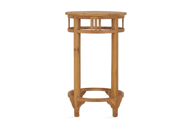 Barbord Ø60 cm massiv teak - Brun - Barbord & ståbord