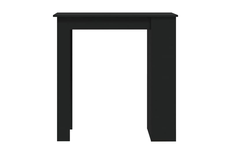 Barbord med förvaringshyllor svart 102x50x103,5 cm spånskiva - Svart - Barbord & ståbord