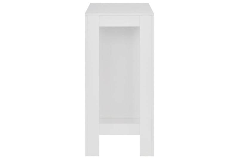Barbord med hylla vit 110x50x103 cm - Vit - Barbord & ståbord