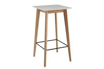 Barbord Clanton 60 cm - Vit/Natur - Möbler - Bord & matgrupp - Barbord & ståbord