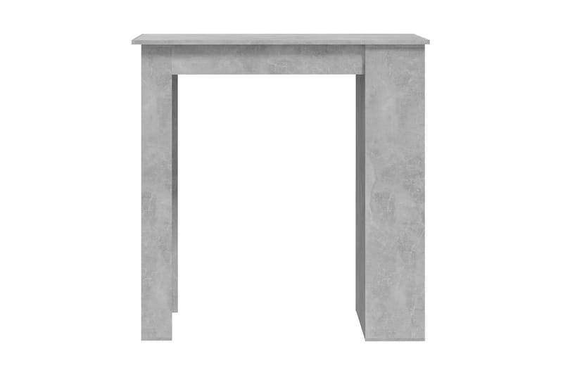 Barbord med f�örvaringshyllor betonggrå 102x50x103,5 cm spåns - Grå - Barbord & ståbord