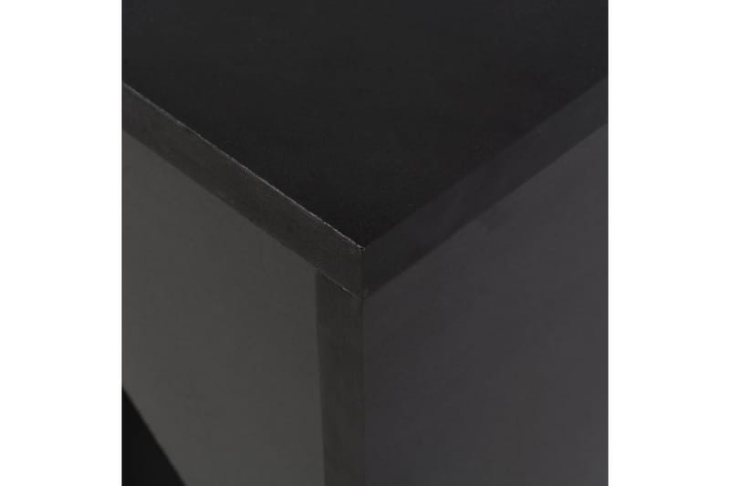 Barbord med flyttbar hylla svart 138x39x110 cm - Svart - Barbord & ståbord