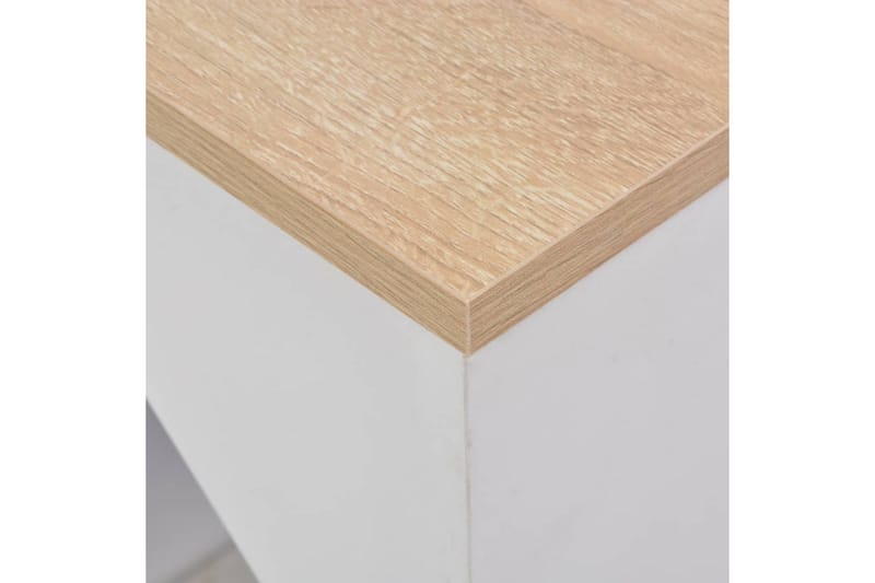 Barbord med skåp vit 115x59x200 cm - Vit - Barbord & ståbord