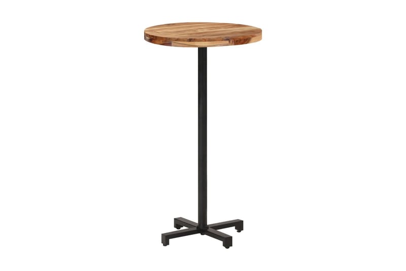 Barbord runt Ã˜60x110 cm massivt akaciaträ - Brun - Barbord & ståbord