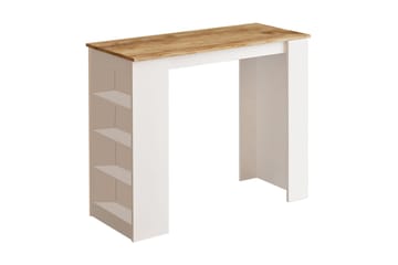 Barbord Spaarndam 120 cm - Natur/Vit - Möbler - Bord & matgrupp - Barbord & ståbord