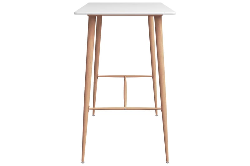 Bargrupp 7 delar vit och svart - Vit - Barbord & ståbord