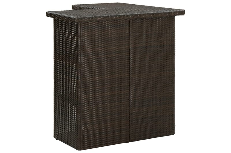Hörnbar brun 100x50x105 cm konstrotting - Brun - Barbord & ståbord