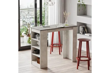 Zambasa Barbord 120 cm - Grå/Natur - Möbler - Bord & matgrupp - Barbord & ståbord