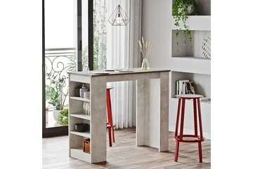 Zambasa Barbord 120 cm - Grå/Natur - Möbler - Bord & matgrupp - Barbord & ståbord