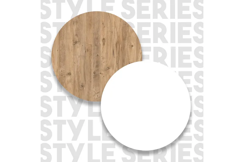 Zambasa Barbord 120 cm - Natur/Vit - Möbler - Bord & matgrupp - Barbord & ståbord