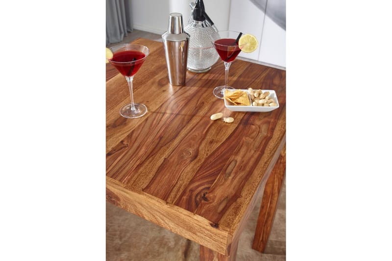 Barbord Wohnling Stabilt Massivt Trä Sheesham 80 x 80 x 110 cm - Möbler - Bord & matgrupp - Barbord & ståbord