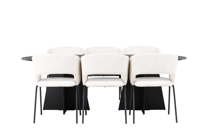 Bariso Matbord 230x115x75 cm Oval med 6 Day Matstol - Möbler - Bord & matgrupp - Matgrupp