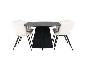 Bariso Matbord 230x115x75 cm Oval med 6 Day Matstol - Möbler - Bord & matgrupp - Matgrupp