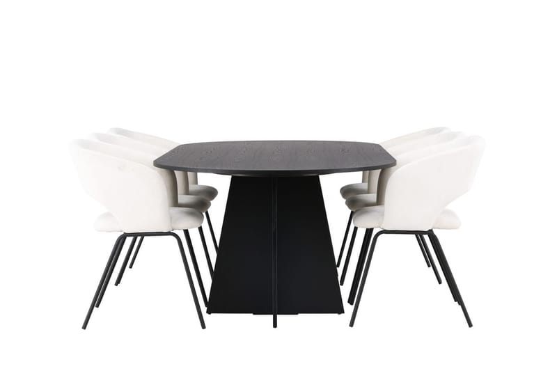 Bariso Matbord 230x115x75 cm Oval med 6 Day Matstol - Möbler - Bord & matgrupp - Matgrupp