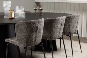 Bariso Matbord 230x115x75 cm Oval med 6 Modesto Matstol - Möbler - Bord & matgrupp - Matgrupp