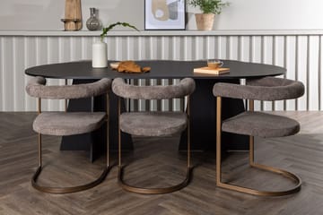 Bariso Matbord 230x115x75 cm Oval med 6 Morning Karmstol - Möbler - Bord & matgrupp - Matgrupp