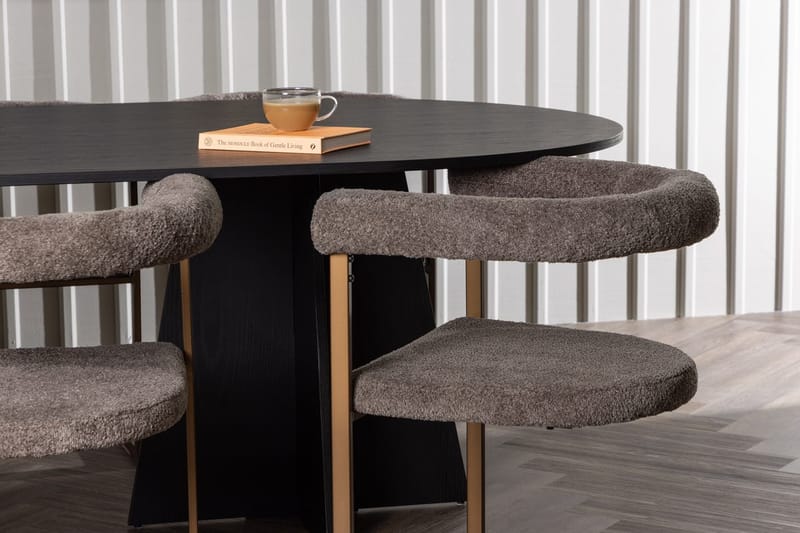 Bariso Matbord 230x115x75 cm Oval med 6 Morning Karmstol - Möbler - Bord & matgrupp - Matgrupp