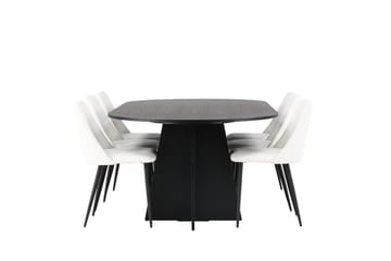 Bariso Matbord 230x115x75 cm Oval med 6 Night Matstol - Möbler - Bord & matgrupp - Matgrupp