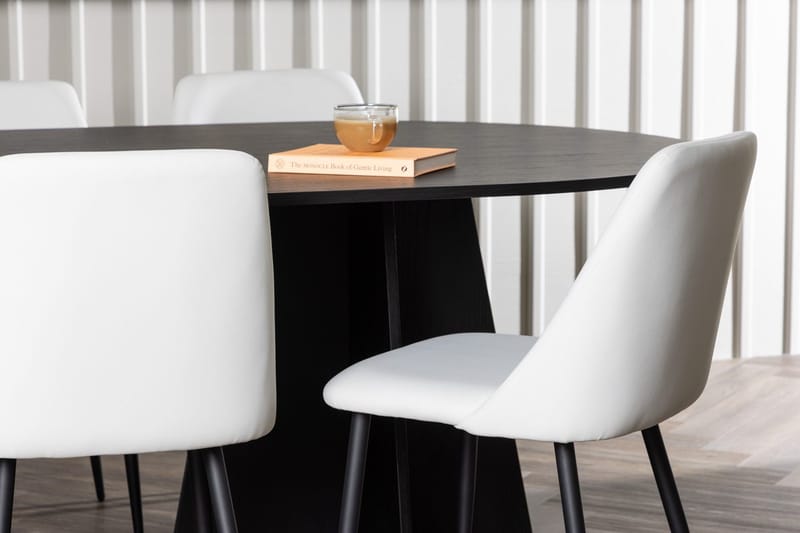 Bariso Matbord 230x115x75 cm Oval med 6 Night Matstol - Möbler - Bord & matgrupp - Matgrupp