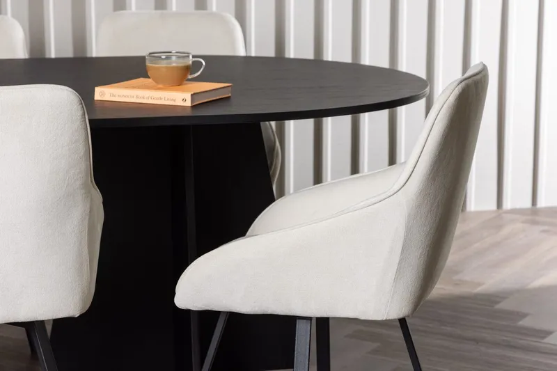 Bariso Matbord 230x115x75 cm Oval med 6 Rosie Matstol - Möbler - Bord & matgrupp - Matgrupp