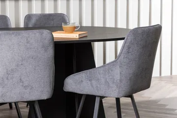 Bariso Matbord 230x115x75 cm Oval med 6 Rosie Matstol - Möbler - Bord & matgrupp - Matgrupp