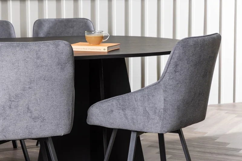 Bariso Matbord 230x115x75 cm Oval med 6 Rosie Matstol - Möbler - Bord & matgrupp - Matgrupp