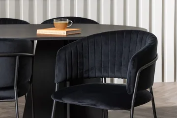 Bariso Matbord 230x115x75 cm Oval med 6 Selma Matstol - Möbler - Bord & matgrupp - Matgrupp