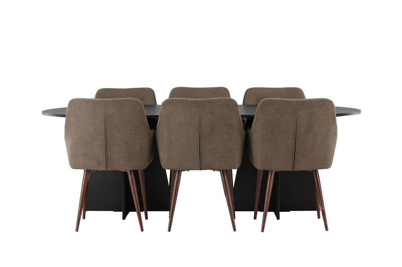 Bariso Matbord 230x115x75 cm Oval med 6 Tomorrow Karmstol - Möbler - Bord & matgrupp - Matgrupp