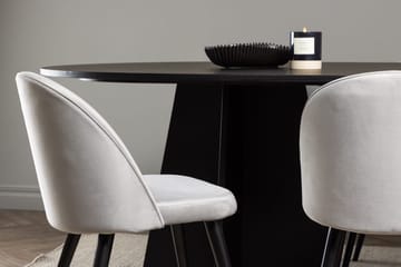 Bariso Matbord 230x115x75 cm Oval med 6 Velvet Köksstol Sammet - Möbler - Bord & matgrupp - Matgrupp