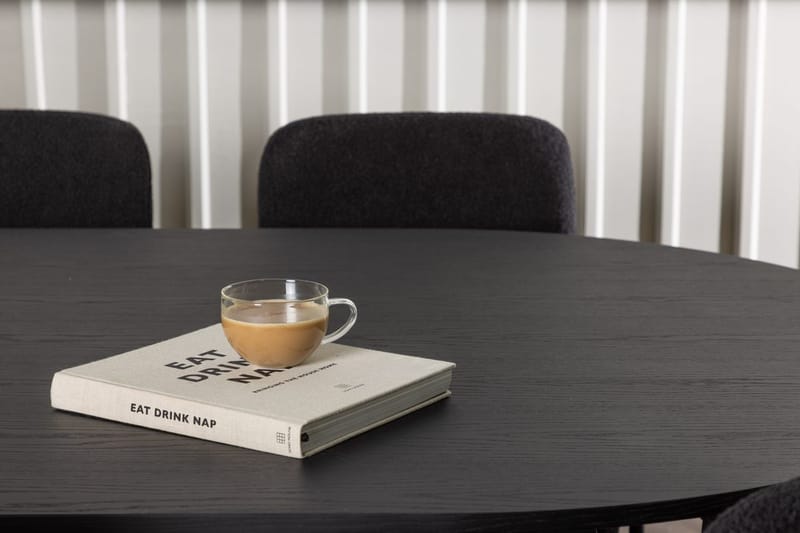 Bariso Matbord 230x115x75 cm Oval med 6 Yesterday Matstol - Möbler - Bord & matgrupp - Matgrupp