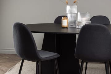 Bariso Matbord 230x115x75 cm Oval med 6 Polar Matstol - Möbler - Bord & matgrupp - Matgrupp