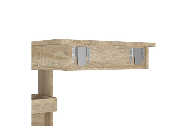 beBasic Barbord väggmonterat sonoma-ek 102x45x103,5 cm konstruerat trä - Brown - Barbord & ståbord