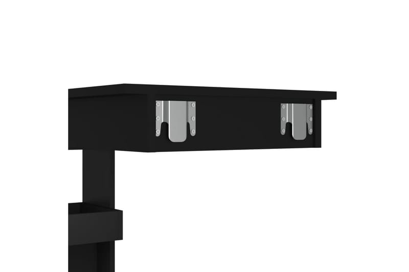 beBasic Barbord väggmonterat svart 102x45x103,5 cm konstruerat trä - Black - Barbord & ståbord