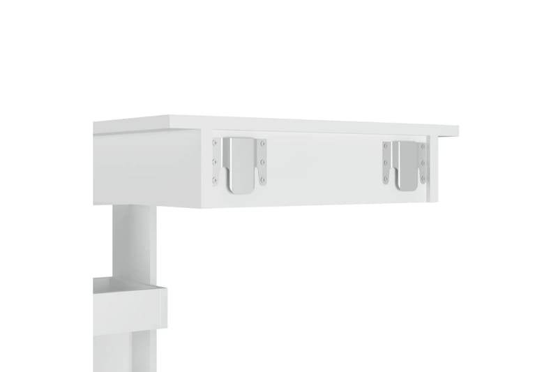 beBasic Barbord väggmonterat vit glans 102x45x103,5 cm konstruerat trä - White - Barbord & ståbord