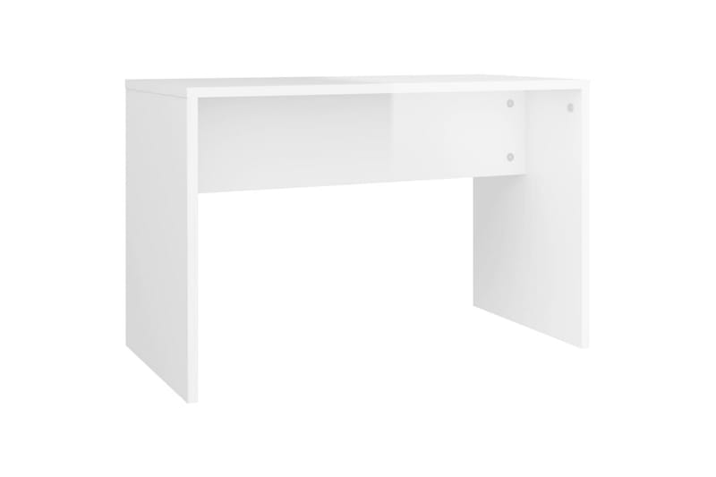beBasic Sminkbord set vit högglans 74,5x40x141 cm - White - Sminkbord & toalettbord