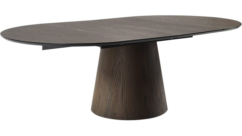 Belvik Matbord Förlängningsbar Rund 130 cm - Brun - Möbler - Bord & matgrupp - Matbord & köksbord