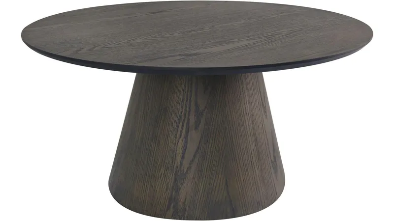 Belvik Soffbord Rund 90 cm, Brun