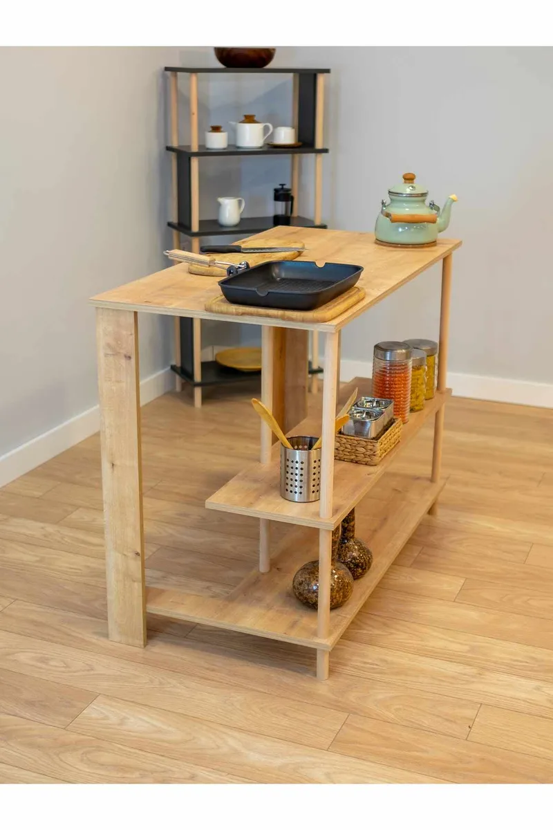 Belvo Köksö 120x89,5x60 cm - Sapphire Oak - Möbler - Bord & matgrupp - Barbord & ståbord