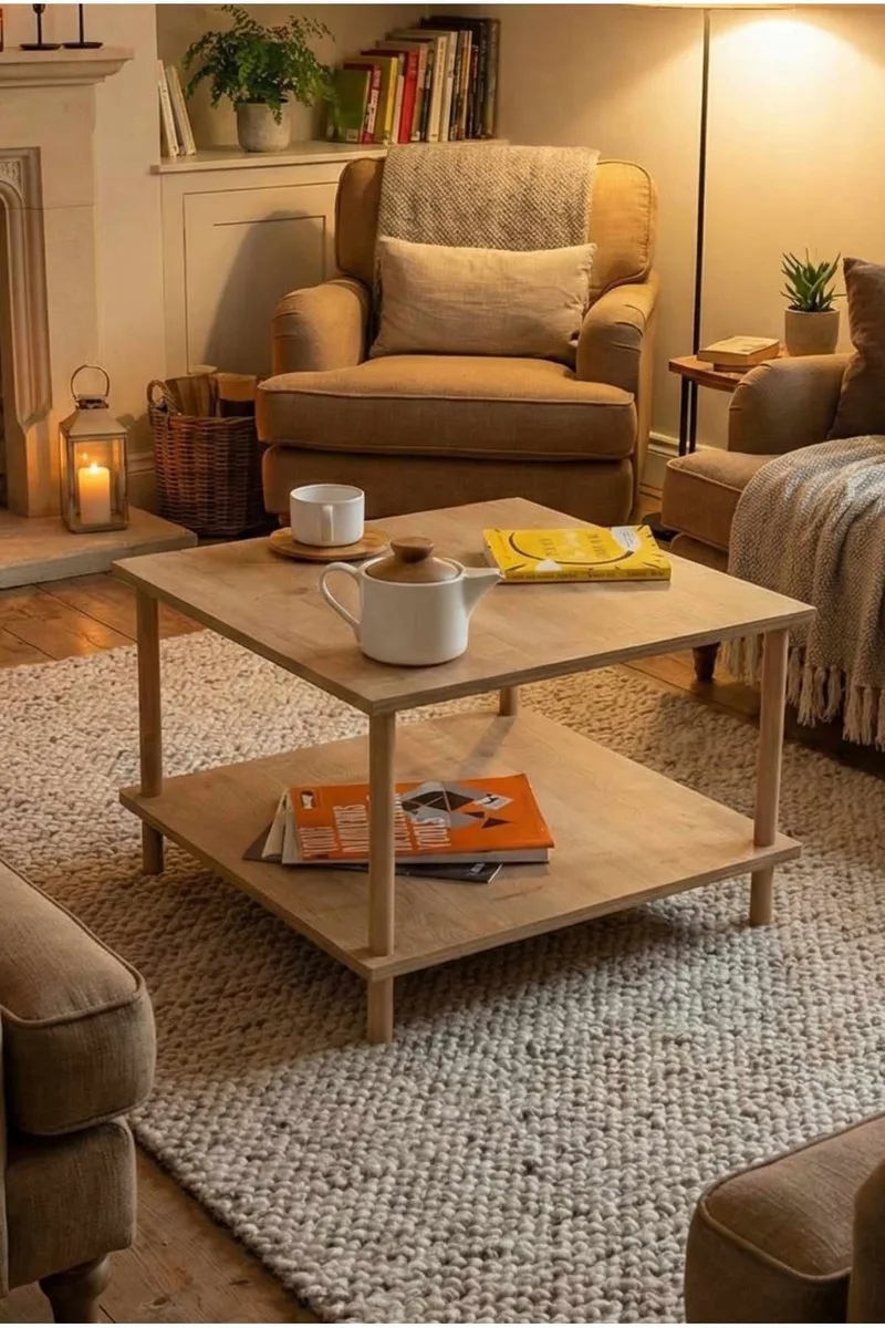 Belvo Soffbord 60x42,5x60 cm, Sapphire Oak