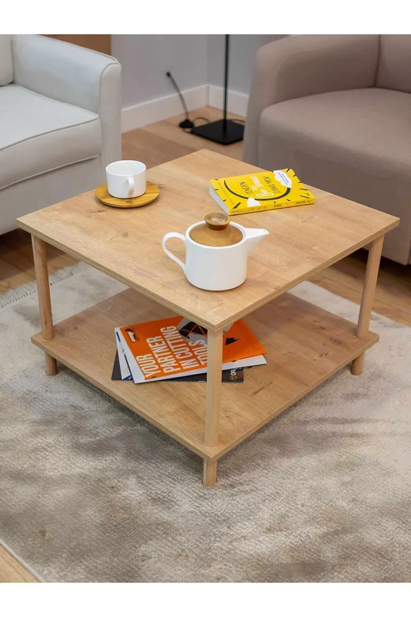 Belvo Soffbord 60x42,5x60 cm - Sapphire Oak - Möbler - Bord & matgrupp - Soffbord