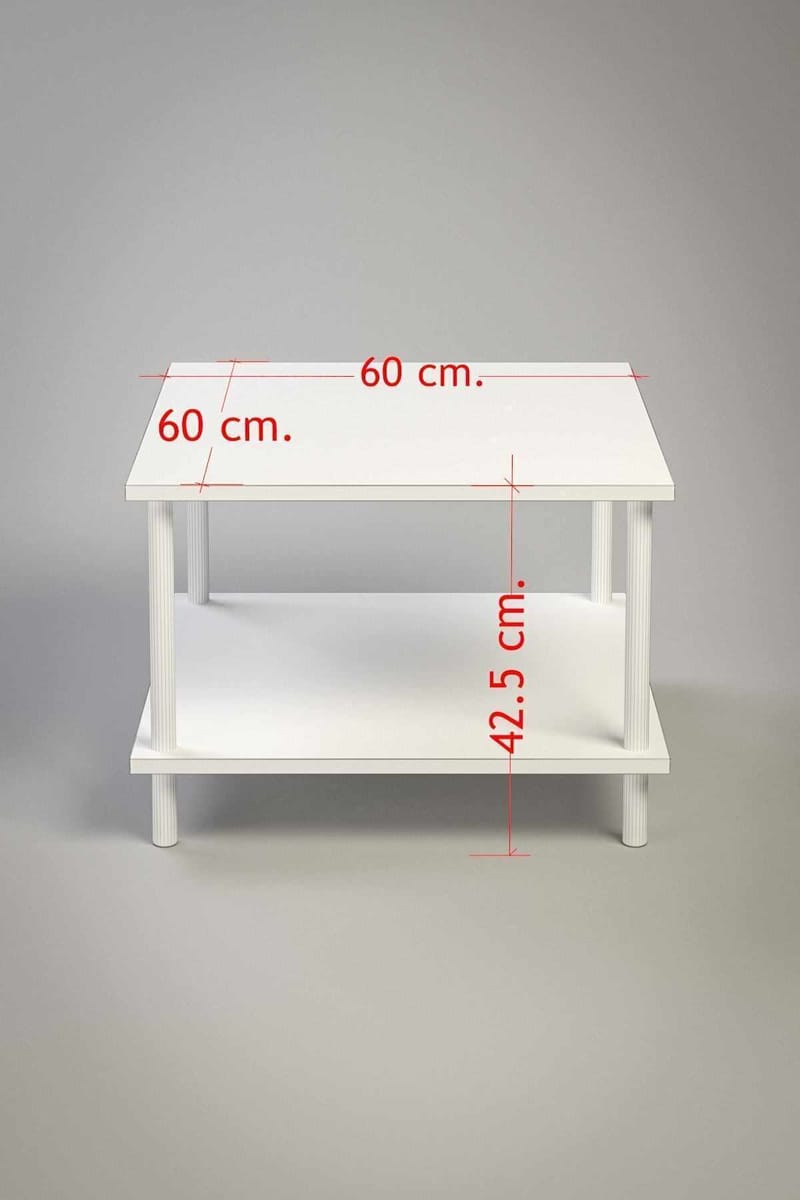 Belvo Soffbord 60x42,5x60 cm - Vit - Möbler - Bord & matgrupp - Soffbord